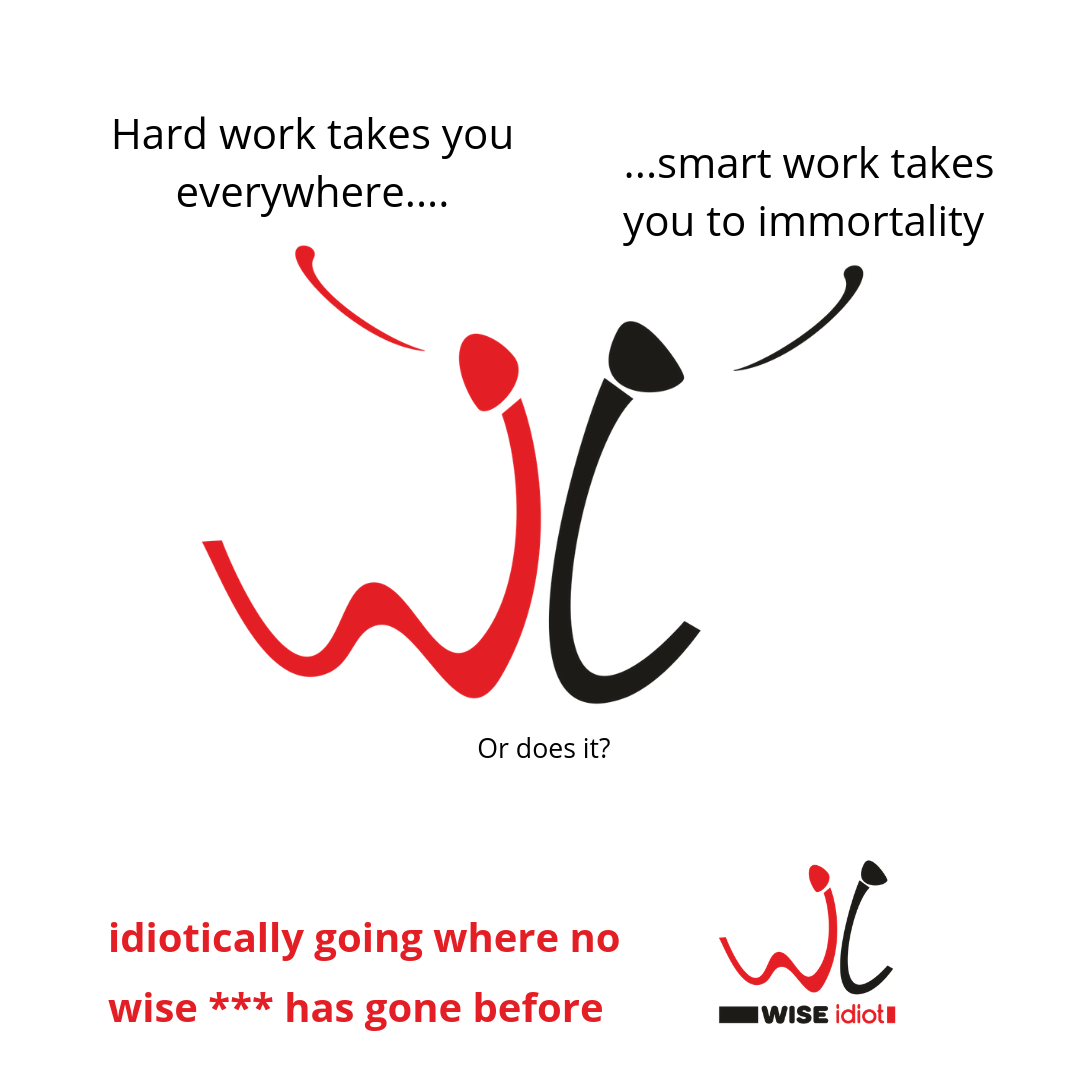 WiseIdiot - Hard work takes you everywhere